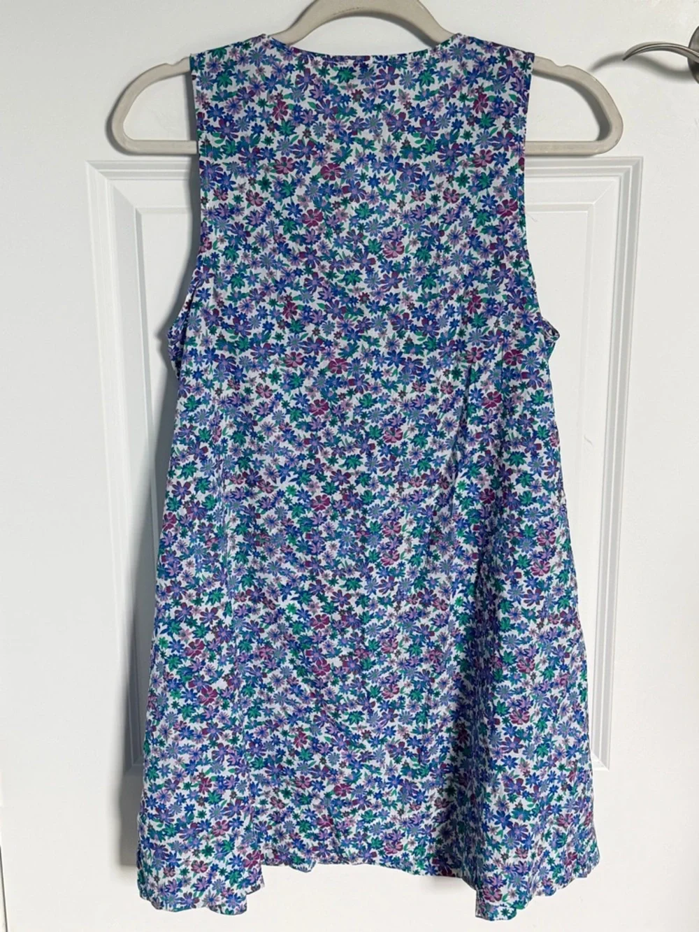 NEW J. Crew White Floral Tie-Front Beach Mini coverup Dress Small 54972